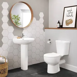 Articoli sanitari per il bagno wc set di tazza per wc di design di qualità da bagno con doppio filo e accoppiato