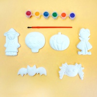 Kit de peinture DIY pour figurines en plâtre, kit d'artisanat de poupées en gypse pour enfants de 6 à 12 ans, cadeau d'anniversaire, jouet artistique