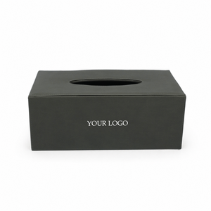 Boîte à mouchoirs rectangulaire durable TRONG DONG avec logo personnalisé, moderne, pour hôtel, bureau, maison, cadeau d'entreprise - Product Image 1