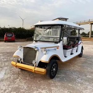 CE-zertifizierte klassische schwarze elektrische Oldtimer Fabrik Direkt verkauf Shuttle bus billige Sightseeing elektrische Wagen zum Verkauf