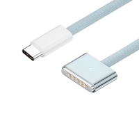 Câble USB-C vers magnétique 3-en-1 compatible avec le câble de charge Mag3 140W pour MacBook 14 et 16 pouces - 2 mètres