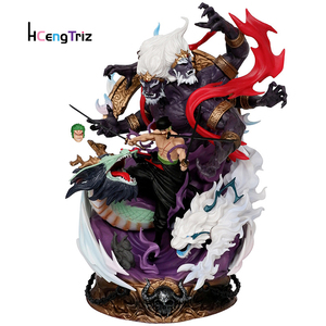 GK One Pieces Hell Roronoa Zoro 21,5 CM PVC Anime figura de acción estatua de dos cabezas colección figuritas de dibujos animados Juguetes - Product Image 1