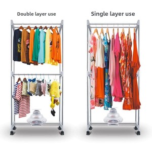 Good Wife (HaOQIZI) Secador <span class=keywords><strong>de</strong></span> <span class=keywords><strong>ropa</strong></span> automático <span class=keywords><strong>de</strong></span> acero inoxidable <span class=keywords><strong>de</strong></span> doble capa Secador <span class=keywords><strong>de</strong></span> aire eléctrico para uso en hoteles - Product Image 3