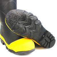 Bottes en caoutchouc imperméables de haute qualité en Chine chaussures de prévention des incendies en caoutchouc botte de pompier