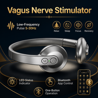 Stimulateur du nerf vague TVNS, masseur de cou portable, 8 modes, contrôle via application Bluetooth gratuite, soulagement de l'anxiété et du stress, CE FCC OEM