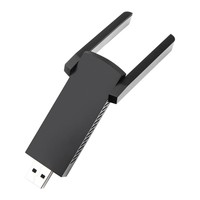 Adaptor Wifi USB AC1300Mbps 2.4/5.8GHz Driver Gratis Kartu Jaringan WIFI 1300M Antena untuk Laptop LAN Dongle Penerima Wifi