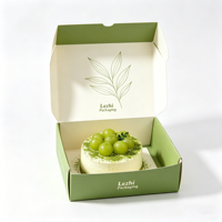 Emballage personnalisé à ouverture frontale pour petits cheesecakes basques et mini-cupcakes, muffins et gâteaux – Boîte en papier