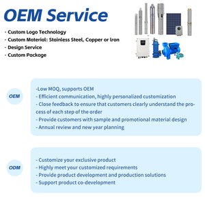 Pompe solaire submersible QY 6JTSC49-157-D380/11000 16500W, hauteur de refoulement 157m, débit 49m³/H |   DC 48V VOC MPPT |   Acier inoxydable haute pression - Product Image 6