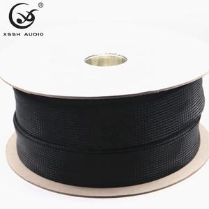 HIFI accessori per cablaggio fai da te PET intrecciato ad alta densità OD 5MM-120MM schermatura EMF guaina per cavi in tessuto guaina per cavo <span class=keywords><strong>Audio</strong></span> in rete - Product Image 2