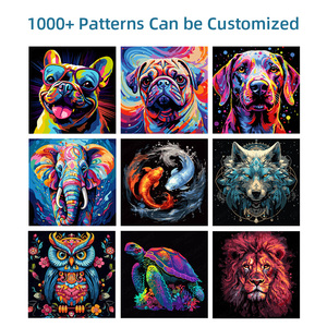 SINOART Kit Pittura a <span class=keywords><strong>Numeri</strong></span> per Principianti Adulti, Stampa <span class=keywords><strong>su</strong></span> <span class=keywords><strong>Tela</strong></span> 30x30cm, Set <span class=keywords><strong>con</strong></span> <span class=keywords><strong>Tela</strong></span> Stirata, Colori Acrilici e Pennelli - Product Image 2