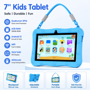 Nueva Tablet Infantil de 7 Pulgadas con Android 13, Funda Resistente a Golpes, Qualcomm 8916, 6GB+128GB, WiFi, Batería de Larga Duración de 4000mAh, para Aprendizaje y Entretenimiento - Product Image 1