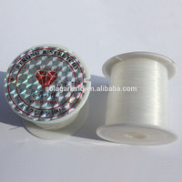 Fils de nylon transparents blancs assortis 0,25/0,30/0,35/0,4/0,5/0,6 mm, ligne de pêche, bobine de bijoux, non élastique