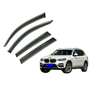 Déflecteur de vitre latérale de voiture BENKE BK-N6142 pour BMW X3 2014-2020, pare-pluie adhésif, fumé foncé, incassable, pour 4 portes - Product Image 1