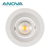 Trou 85mm Led Downlight Logement GU10 MR16 LED Module Ajuster le cadre de lumière de tache anti-éblouissement rond