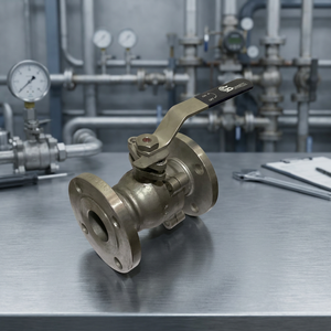 Vanne à boisseau sphérique à bride en acier inoxydable industriel, 2 pièces, à commande manuelle par levier, pour le contrôle du débit d'eau, d'huile et de gaz, directement de l'usine - Product Image 3