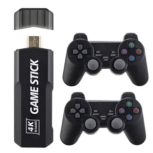 GD10 stik Game 4K, konsol Video Game Retro Mini 2.4G Pengontrol nirkabel HD 30000 Game klasik consolas de videojuegos