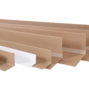 Carton d'angle en papier ondulé brun Kraft personnalisé 3M grands protecteurs d'angle pour meubles contre les coins tranchants