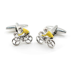 Venta al por mayor de bicicletas ciclistas novedad <span class=keywords><strong>gemelos</strong></span> personalizados para hombre traje de negocios camisa accesorio de moda boda esmoquin <span class=keywords><strong>gemelos</strong></span> de moda - Product Image 3