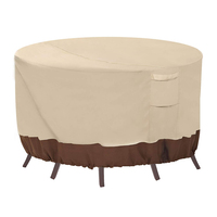 Housse de chaise de table ronde de patio extérieur imperméable Oxford 600d