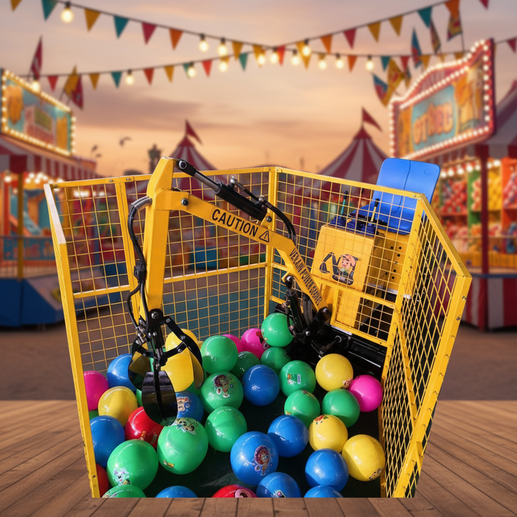 Indoor Fiberglass Ball-Catching Machine Children's Amusement Park Ride/Attraction For Adventure Parks & Public Spaces