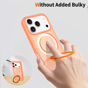 เคสโทรศัพท์กันกระแทกแบบแม่เหล็ก TPU+PC ป้องกันรอยนิ้วมือ ด้านหลังแบบด้าน หมุนได้ 360 องศา สำหรับ <span class=keywords><strong>iPhone</strong></span> 17 <span class=keywords><strong>Pro</strong></span> <span class=keywords><strong>Max</strong></span> - Product Image 5