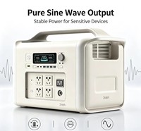 Station d'alimentation portable LiFePO4 1 kWh avec charge solaire MPPT et charge sans fil