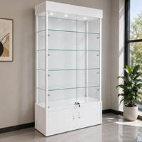 Vitrine d'exposition en alliage d'aluminium sur mesure avec éclairage LED et écran numérique pour magasin de détail, musée et vitrine commerciale
