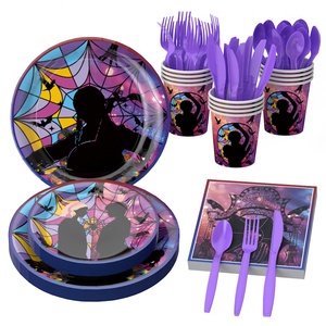 Assiettes en papier boules disco, décorations de fête, ensembles de vaisselle jetable pour fêtes et anniversaires, inspirés des années 70 - Product Image 5