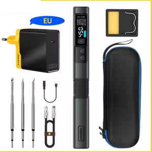 Fer à souder intelligent portable FNIRSI HS-02A HS-02B 100W à température constante réglable 212-842F, outil de réparation de soudage PD - Product Image 1