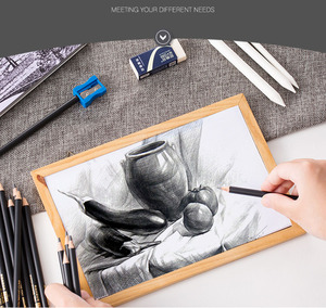 Secolarart scatola di latta schizzo Set 29 pezzi che disegnano a <span class=keywords><strong>carboncino</strong></span> Kit di <span class=keywords><strong>disegno</strong></span> <span class=keywords><strong>con</strong></span> matite grafite matite a <span class=keywords><strong>carboncino</strong></span> - Product Image 3