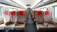 Siège de train inclinable en cuir conforme à la norme UIC 566 - Chaise de passager ferroviaire ergonomique - Certifications AAR ISO9001 - Garantie d'un an