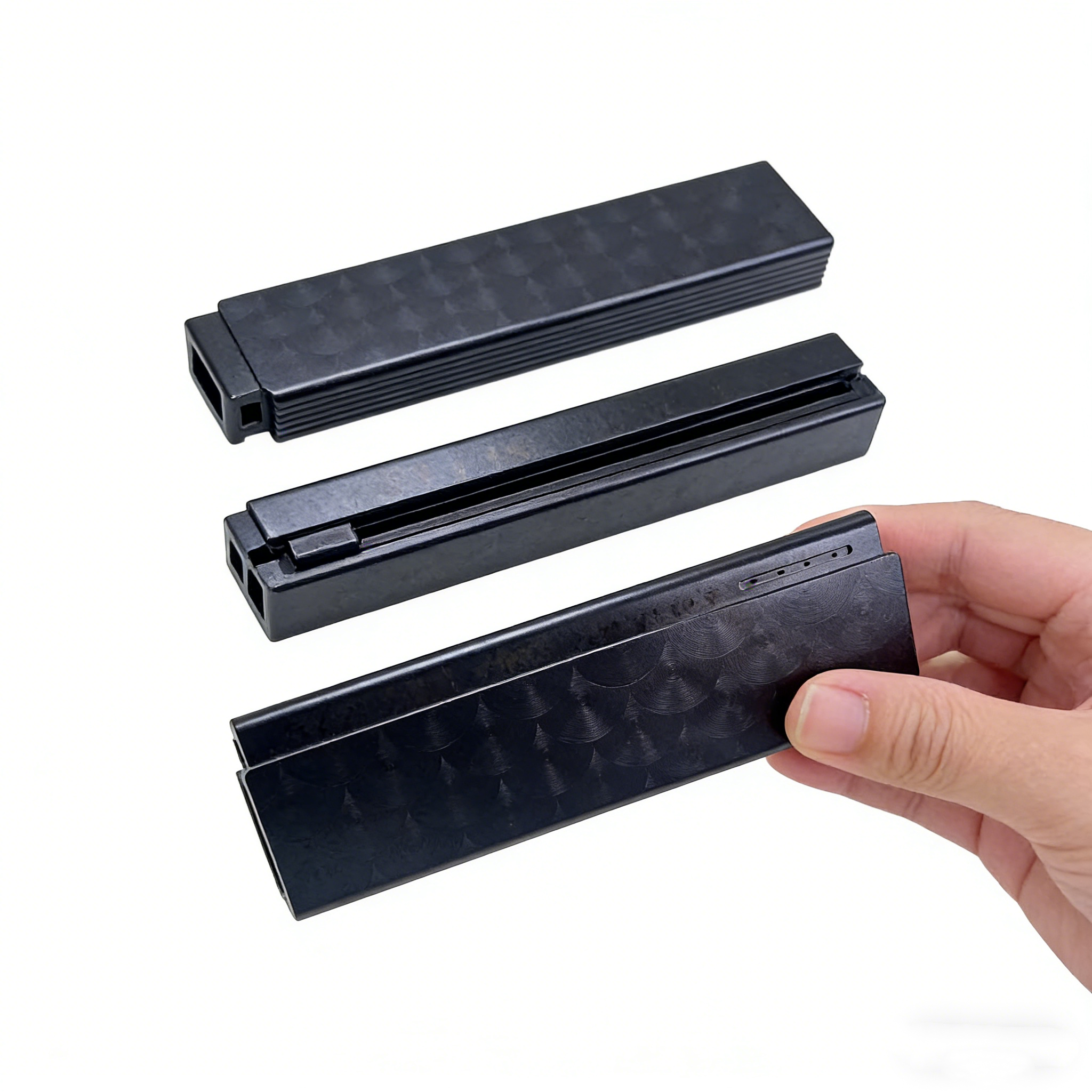 Top Selling Custom CNC Machined Black Aluminum Support Bar | Heavy Duty Hinge For Furniture & Electric Appliance