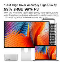 Moniteur d'ordinateur KUYCON G27P fin 5120*2880 5K, 600 cd/m², support rotatif, large gamme de couleurs, écran de jeu pour PC de bureau