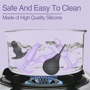 Bestselling Sex Toy Box 10-Speed Silicone Male Luminous Rose-Shaped Wireless Remote Control Butt Plug Anal Vibrator <strong>Prostate</strong> - Product Image 4
