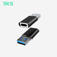 Adaptador USB 3.0 Macho Tipo C Hembra de Aleación de Aluminio, Transferencia de Datos de Alta Velocidad de 5 Gbps, Carga Rápida, Conector OTG, Nuevo para Laptop y PC