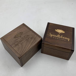 Emballage personnalisé de luxe en bois de noyer rectangulaire, modèle DS Brand, boîte cadeau gravée au laser et recyclable - Product Image 2