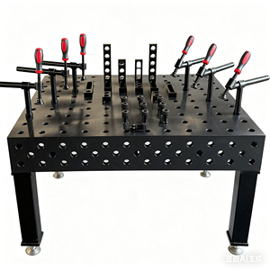 Nouvelle table de soudage modulaire 3D de précision D28, table de travail en fonte HT300 haute résistance, fabrication de structures en acier automobile - Product Image 4