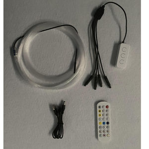 Kit de Fibres Optiques Étoiles Lumières RGB pour Plafond de <span class=keywords><strong>Voiture</strong></span>, <span class=keywords><strong>Ciel</strong></span> Étoilé de Toit avec Contrôle via Application Bluetooth et Musique, 600 Étoiles - Product Image 6