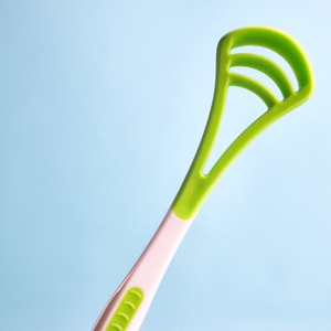 منظف لسان رأس صغير مخصص مكشط لسان بلاستيكي بمطاط سيليكون للتنفس الطازج - Product Image 2