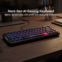 Flux 68 Hall Effect Magnetic Switch Mechanical AI Keyboard 68 Keys Russian Layout Custom Rapid Trigger 8K Polling RGB USB-C