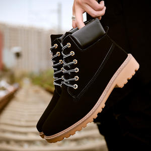 Bottes grande taille 36-46, mode d'hiver, chaussures pour femmes et hommes, chaussures chaudes, bottes à talon plat confortables, bottes à <span class=keywords><strong>lacets</strong></span> pour femmes - Product Image 4