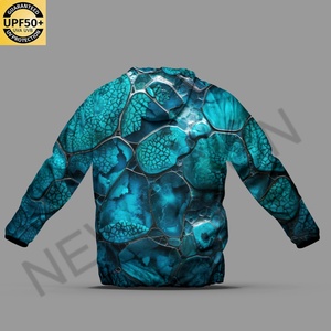 เสื้อแจ็คเก็ตกันลมพิมพ์ลายเต็มตัวแบบกำหนดเอง น้ำหนักเบา ป้องกันแสงแดด เสื้อแจ็คเก็ตกันลมลายพรางสำหรับผู้ชายแบบกำหนดเอง - Product Image 6