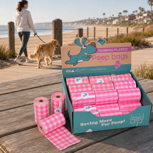 Custom Logo Heavy Duty PE Dog Waste <b>Bags</b> Standard Flat Easy Open for Pet Stores and Retail Custom Packaging - Product Image 4