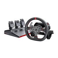 Volant de jeu PXN-V10 Pro avec retour de force à 900 degrés et vibrations pour Xbox One Series S/X, PS4, PC, avec pédale et levier de vitesses