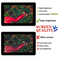 Moniteur tactile industriel 7 10,1 pouces lisible en plein soleil, IP65 IP67, écran tactile capacitif étanche, haute luminosité pour extérieur