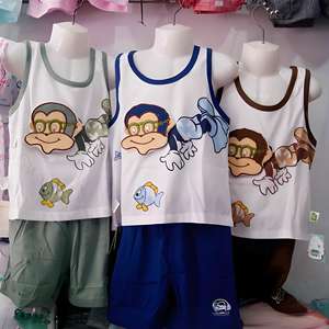 Vente en gros de vêtements pour enfants de toutes saisons sans marque, ensembles de vêtements pour enfants de 0 à 12 ans, shorts en coton unisexe fabriqués dans le Guangdong - Product Image 6