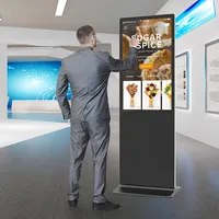 43 50 55 65 inç dokunmatik ekran dikey reklam makinesi interaktif LCD ekran ekran ticaret gösterisi