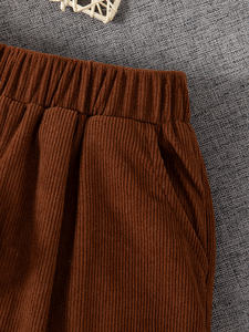 Set di <span class=keywords><strong>abbigliamento</strong></span> per ragazze alla <span class=keywords><strong>moda</strong></span> nuovo Design per bambini che indossano pantaloni cachi a maniche lunghe - Product Image 5