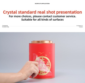 Fabrication d'étiquettes autocollantes transparentes circulaires personnalisées, impression de logo, autocollant en papier doré, autocollant en <span class=keywords><strong>vinyle</strong></span> pour étiquette d'emballage - Product Image 2