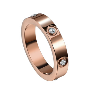 18K PVD <b>Gold</b> Plated Stainless Steel Eternity Band <b>Ring</b> Bezel <b>Set</b> | Aceworks Luxury Men's Trendy Gift <b>Ring</b> - Product Image 2
